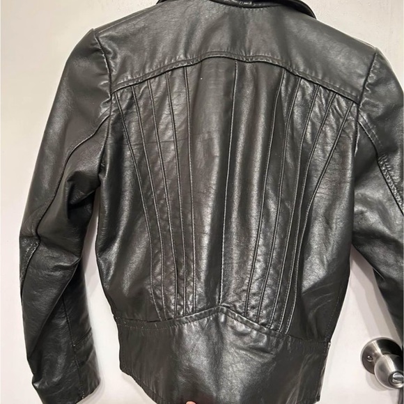 Vintage leather jacket s/xs - Picture 3 of 3
